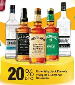 Jumbo Jack Daniel's y tequila El Jimador oferta