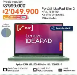 Jumbo Lenovo ideapad slim 3 oferta