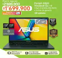 Jumbo Portátil ASUS Vivobook Go 14 oferta