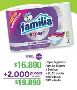 Jumbo Familia expert papel higienico oferta