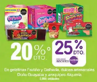 Frutino y Gelhada dulces artesanales Doña Guayaba y arequipe Alquera