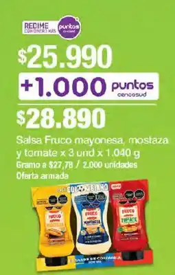 Jumbo Salsa de Colombia fruco mayonesa mostaza y tomate oferta