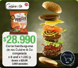 Jumbo Cuisine & Co carne hamburguesa oferta