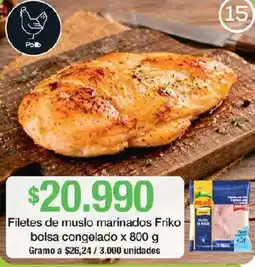Jumbo Frikos filetes de muslo marinados oferta