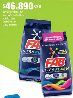 Jumbo Fab detergente en polvo ultraflash oferta