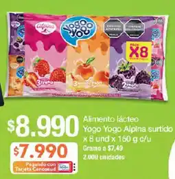Jumbo Alpina Yogo Yogo surtido oferta
