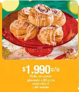 Jumbo Rollo de canela glaseado oferta