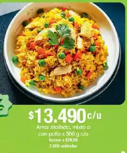 Jumbo Arroz atollado, mixto o con pollo oferta