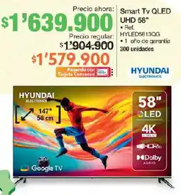 Jumbo Hyundai electronics smart tv qled uhd 58" oferta