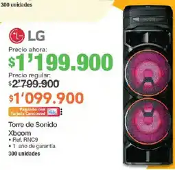 Jumbo LG Torre de Sonido Xboom oferta