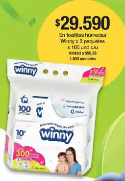 Jumbo Winny toallitas húmedas oferta