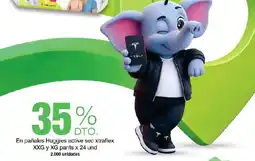 Jumbo Huggies active sec xtraflex oferta