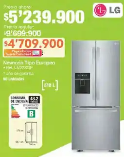 Jumbo LG Nevecón Tipo Europeo oferta