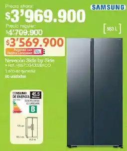 Jumbo Samsung nevecón side by side oferta