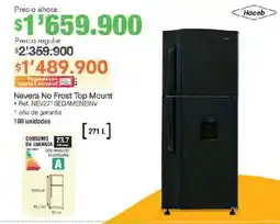 Jumbo Haceb nevera no frost top mount oferta
