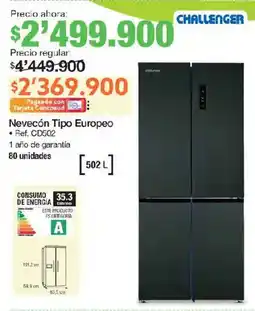 Jumbo Challenger Nevecón Tipo Europeo oferta