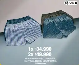 Jumbo Urb boxer hombre tejido plano oferta