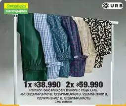 Jumbo urb pantalón descanso para hombre o mujer oferta