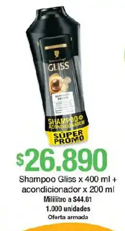 Jumbo Gliss shampoo y acondicionador oferta