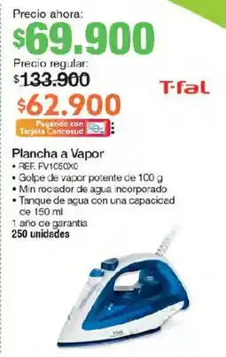 Jumbo T-fal plancha a vapor oferta