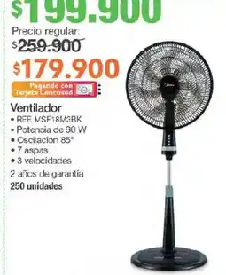 Jumbo Ventilador oferta