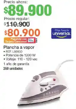 Jumbo Elige Acera universal Plancha a vapor oferta