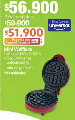 Jumbo Universal Mini Wafflera oferta