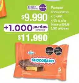Jumbo Ponqué chocoramo oferta