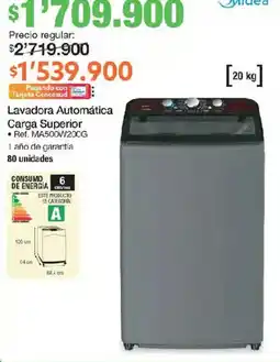 Jumbo Midea lavadora automática carga superior oferta