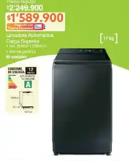 Jumbo Lavadora Automatica Carga Superior oferta