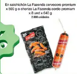 Jumbo La Fazenda salchichón cervecero premium oferta