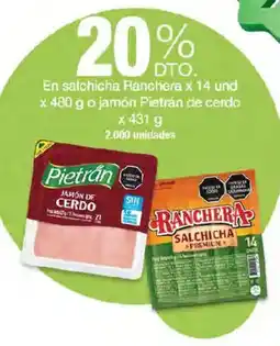Jumbo Pietrán jamón de cerdo oferta