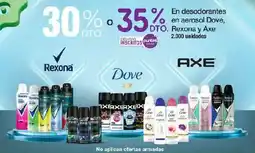 Jumbo Dove Rexona Axe desodorantes en aerosol oferta
