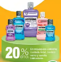 Jumbo Listerine enjuagues cuidado total control sarro y sandia oferta