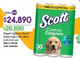 Jumbo Scott papel higiénico triple hoja oferta