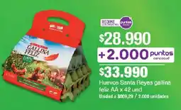 Jumbo Huevos Santa Reyes gallina feliz AA oferta