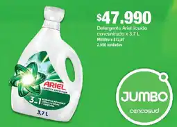 Jumbo Ariel detergente liquido concentrado oferta