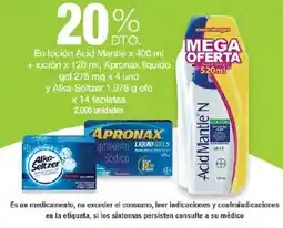 Jumbo Acid Mantle Apronax Liquid Gels Alka-Seltzer oferta