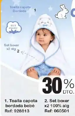 Jumbo Toalla capota bordada bebé oferta