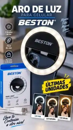 Falabella Aro de luz para celular Beston . Pila recargable . 3 tonos oferta