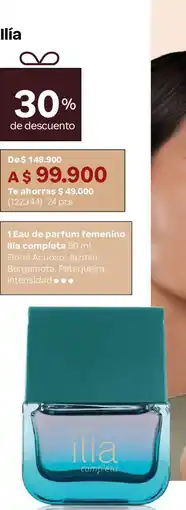Natura Ilía Eau de parfum femenino Ilía Jardim Secreto oferta