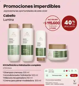 Natura Cabello Lumina Kit Definición e hidratación completo oferta