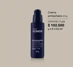 Natura Natura homem crema antiseñales oferta