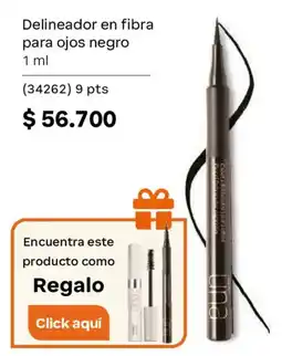 Natura una delineador en fibra para ojos negro oferta