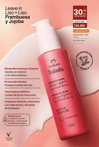 Natura tododia Leave in Liso + Liso Frambuesa y Jojoba