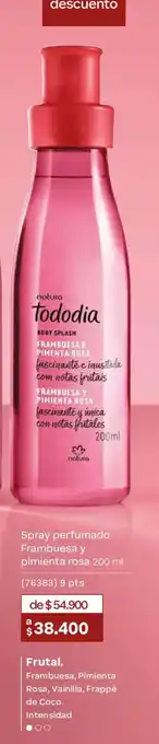 Natura tododia body splash