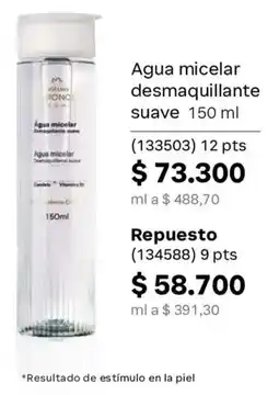 Natura Agua micelar desmaquillante suave oferta