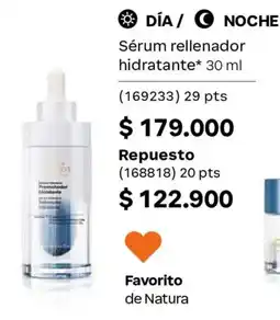 Natura Sérum relllenador hidratante oferta