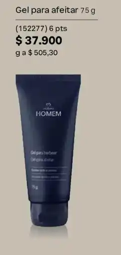 Natura HOMEM gel para afeitar oferta