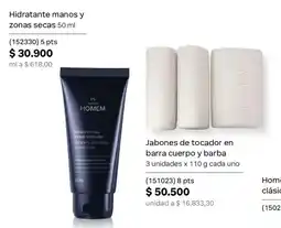 Natura Homem hidratante manos y zonas secas oferta